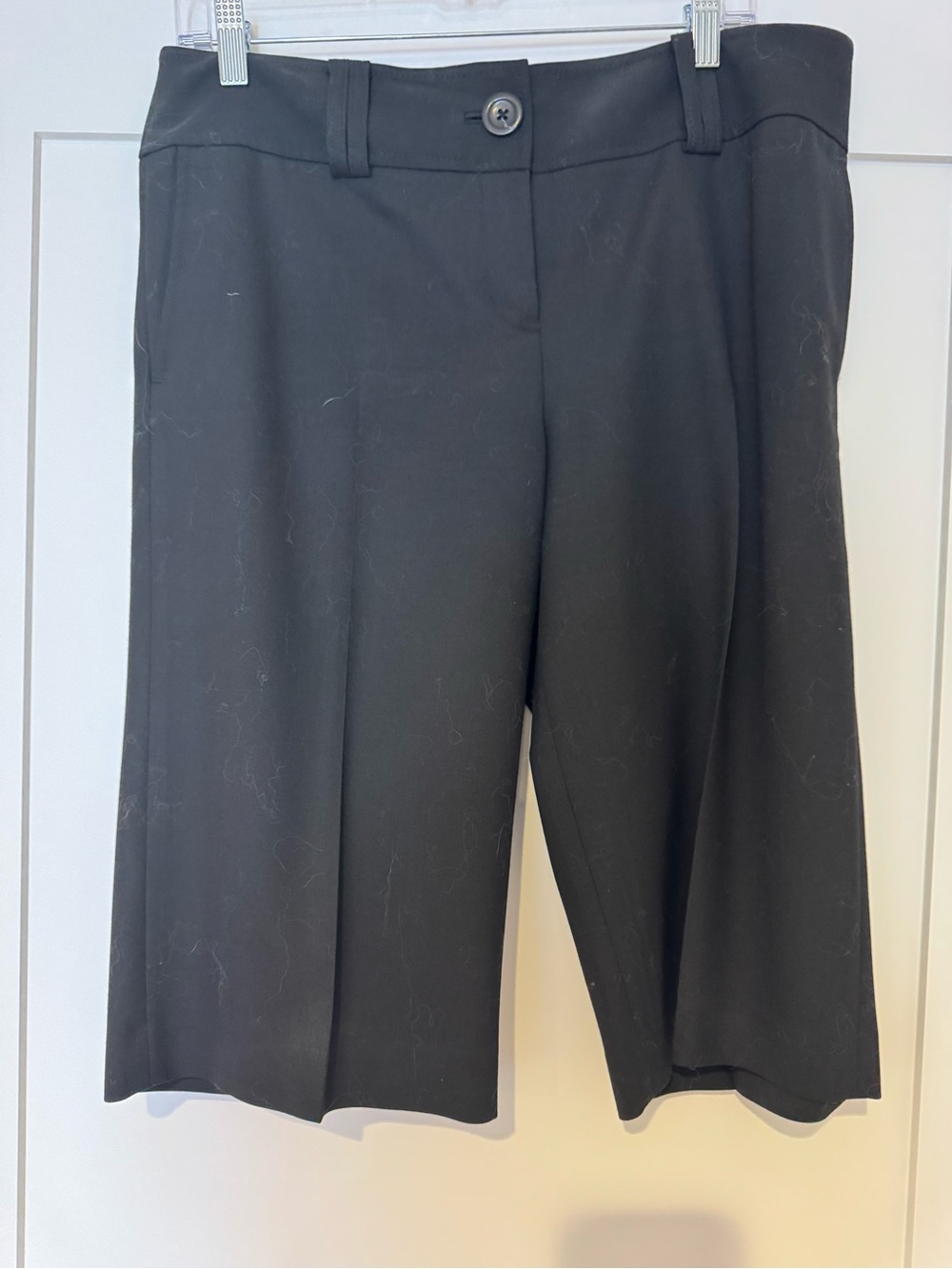 Ann Taylor Black Tailored Bermuda Shorts